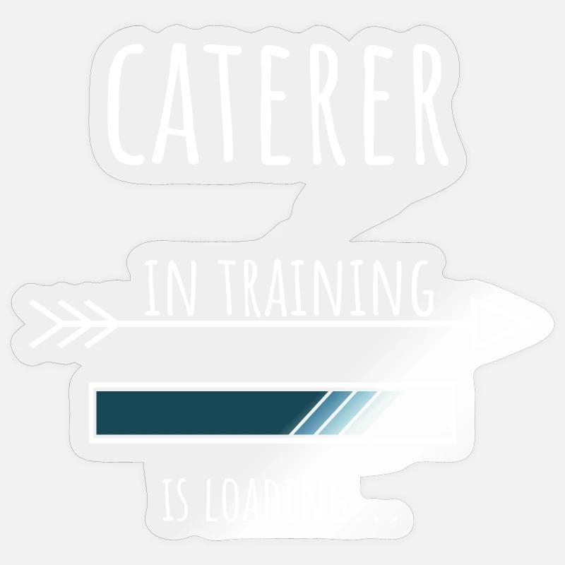 Caterer Geschenk Beruf Ausbildung Caterer Sticker Größe S (10 x 10 cm)