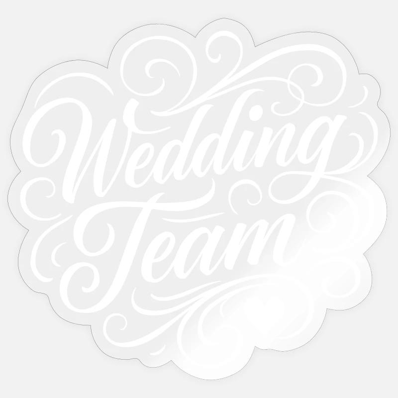 Wedding Team Sticker size S (10 x 10 cm)