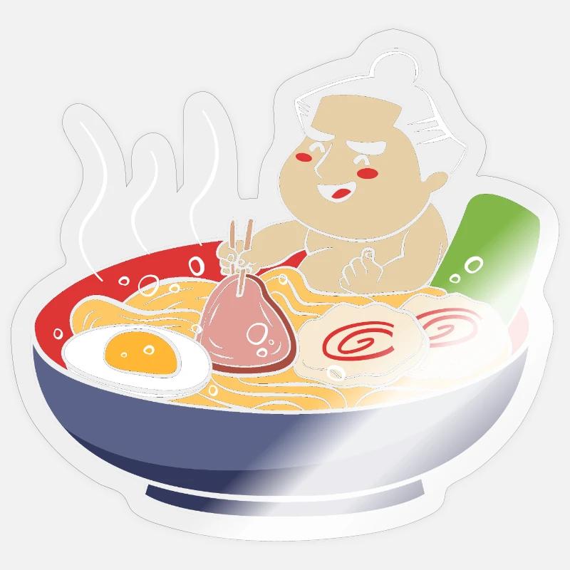 sumo - Sticker taille S (10 x 10 cm) - brillant transparent