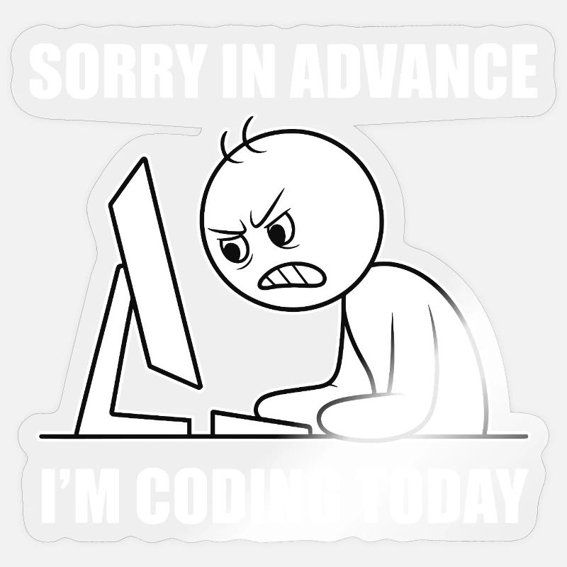 Stolzer Softwareentwickler für Programmierstudente Sticker Größe S (10 x 10 cm)