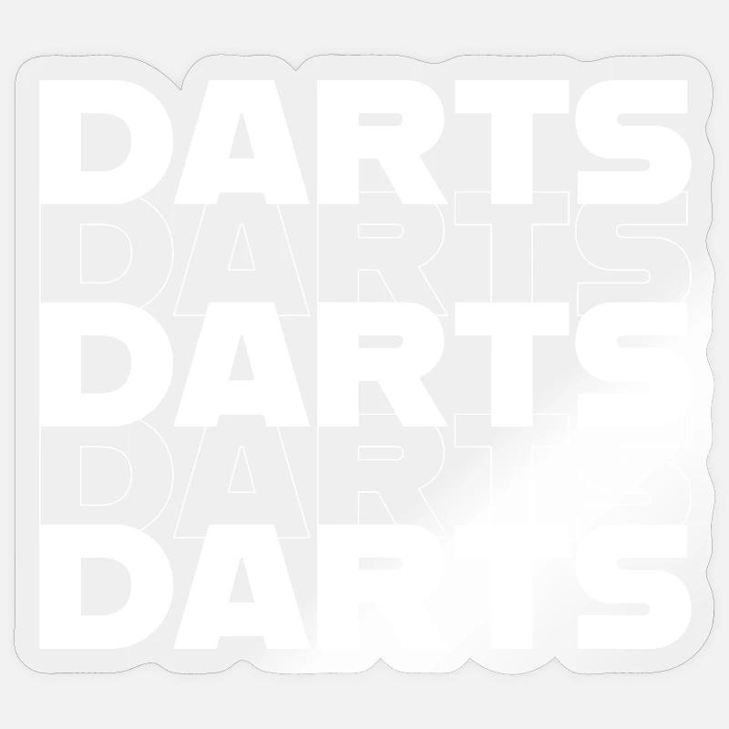 Fléchettes, fléchettes Sticker taille S (10 x 10 cm)