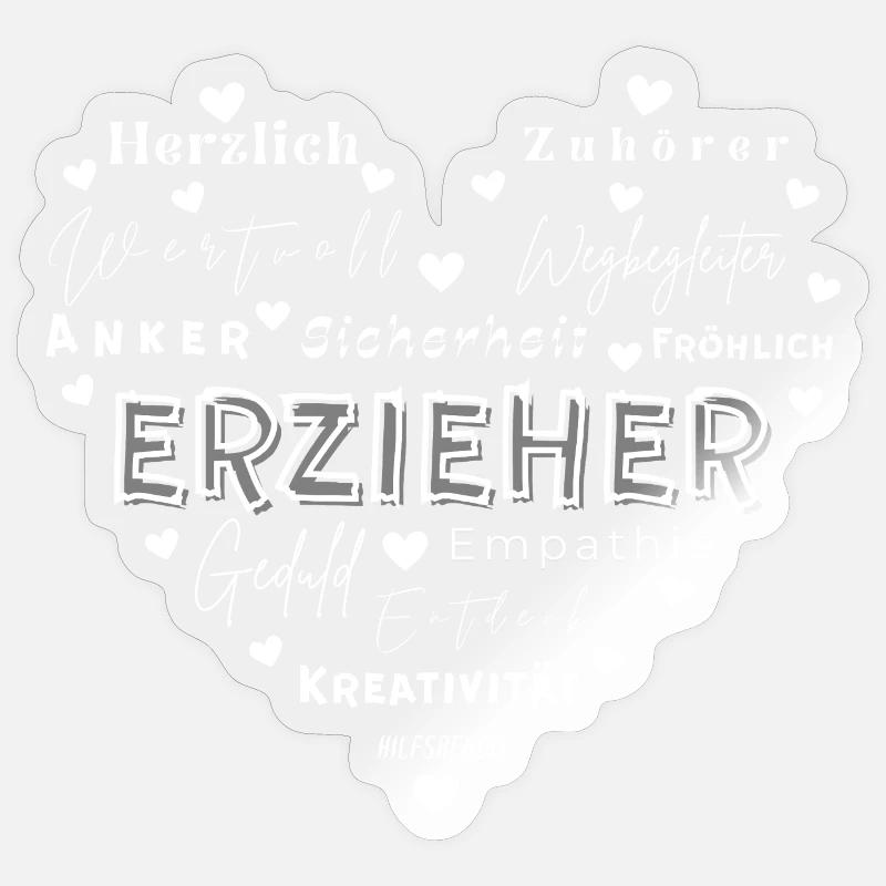 Educator Farewell Gift - Sticker size S (10 x 10 cm) - transparent glossy