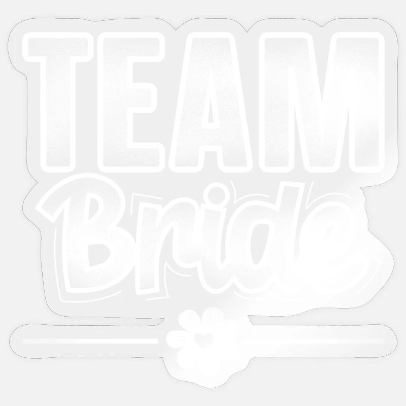Équipe Bride - Sticker taille S (10 x 10 cm) - brillant transparent