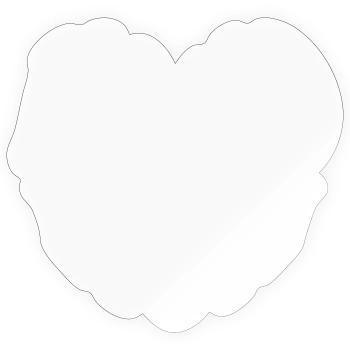 Logo Kind Mom Heart - Couleur personnalisable - Sticker taille S (10 x 10 cm) - brillant transparent - Devant