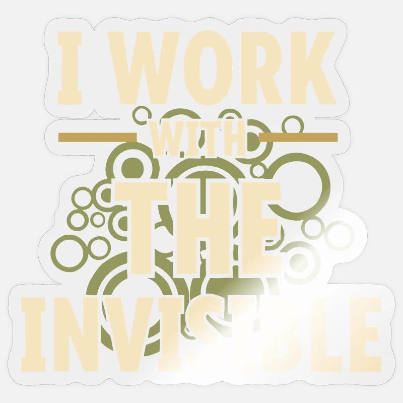 microbiology - Sticker size S (10 x 10 cm) - transparent glossy
