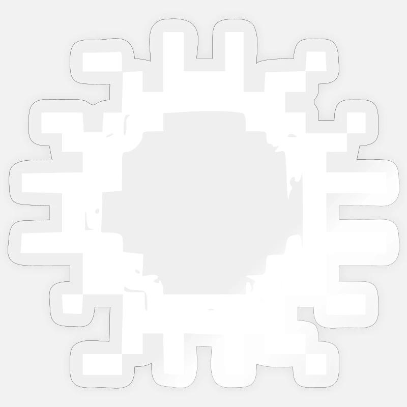 Résumé du pixel du virus cellulaire Sticker taille S (10 x 10 cm)