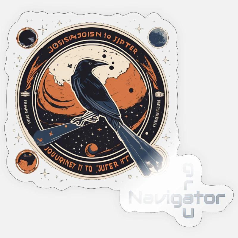 Raven_Mission_Patch_cutadd2 Sticker size S (10 x 10 cm)