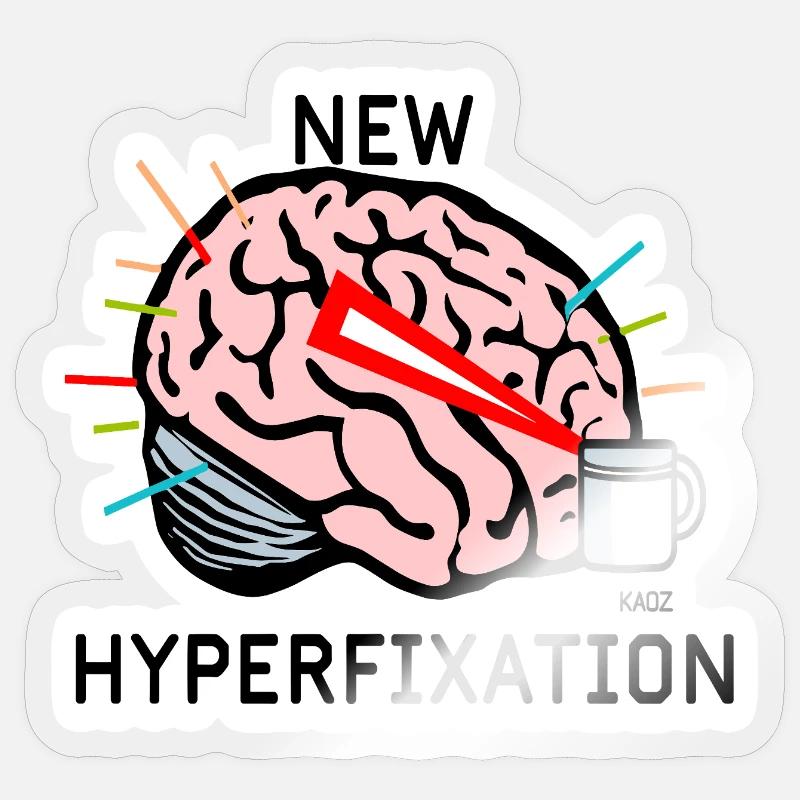 Hyperfix Brain Laser Sticker size S (10 x 10 cm)