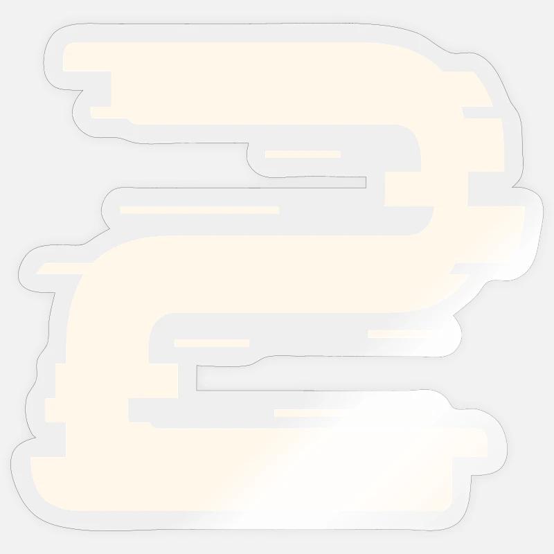 2 - Sticker Größe S (10 x 10 cm) - Transparent glänzend