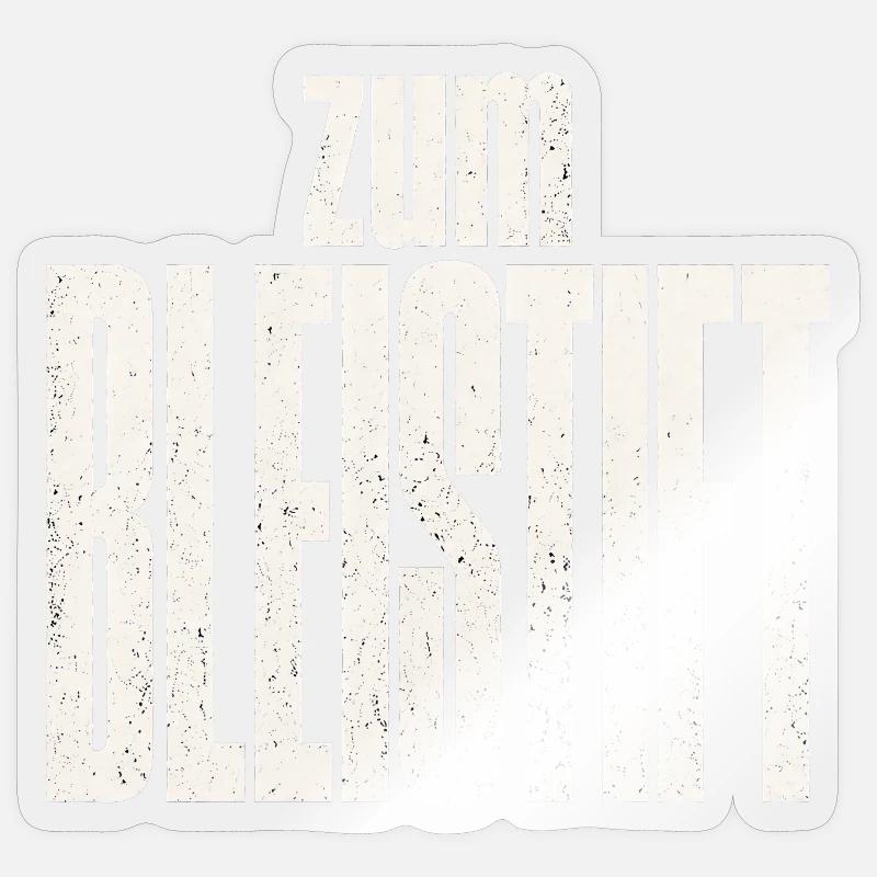 Zum Bleistift - Sticker Größe S (10 x 10 cm) - Transparent glänzend