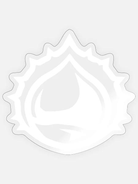 Kastanie - Sticker Größe S (10 x 10 cm) - Transparent glänzend
