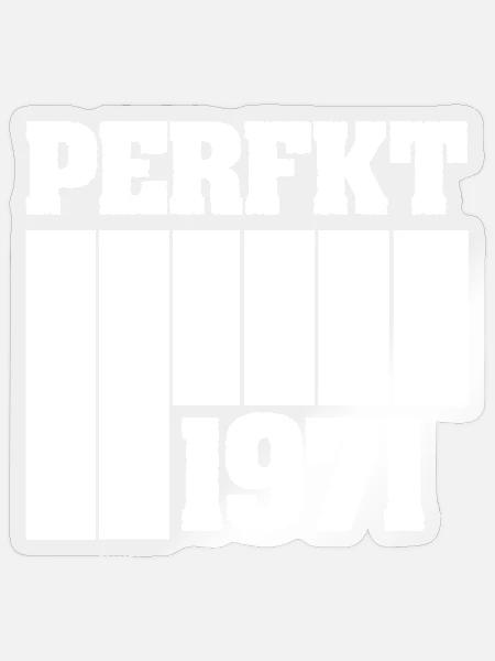 1971 - Sticker Größe S (10 x 10 cm) - Transparent glänzend