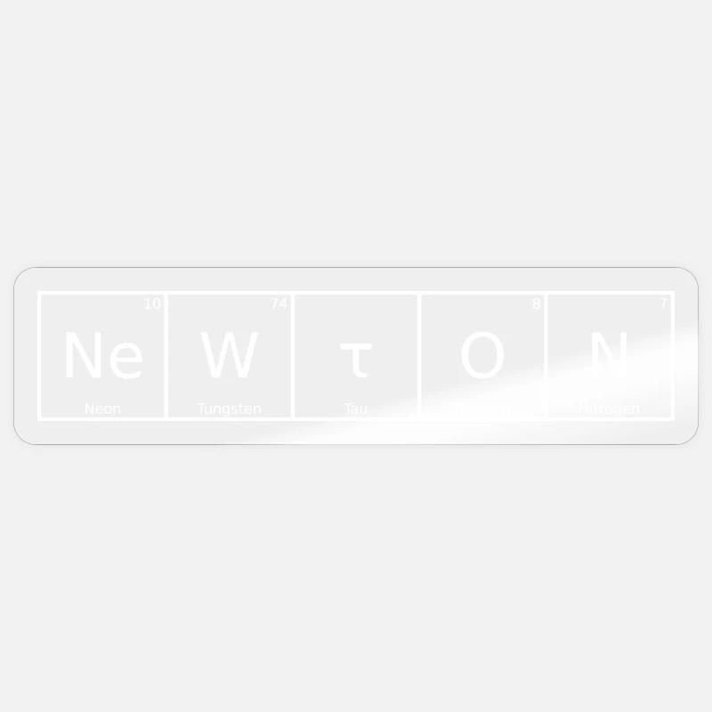 Newton Name First Name Chemistry Periodic Table Elements Sticker size S (10 x 10 cm)