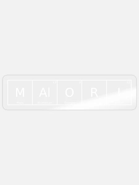 Malori Name Vorname Chemie Periodensystem Elemente - Sticker Größe S (10 x 10 cm) - Transparent glänzend