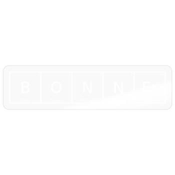 Bonner Name Vorname Chemie Periodensystem Elemente - Sticker Größe S (10 x 10 cm) - Transparent glänzend - Vorne