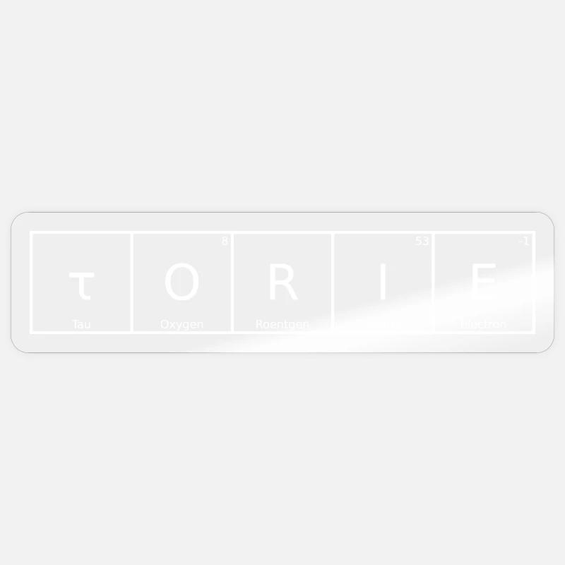 Torie Name First Name Chemistry Periodic Table Elements Sticker size S (10 x 10 cm)