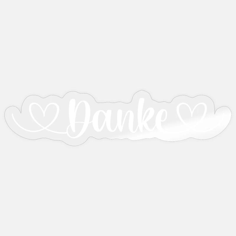 Danke Sticker Größe S (10 x 10 cm)