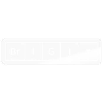 Brigit Nom Prénom Chimie Tableau périodique Éléments - Sticker taille S (10 x 10 cm) - brillant transparent - Devant