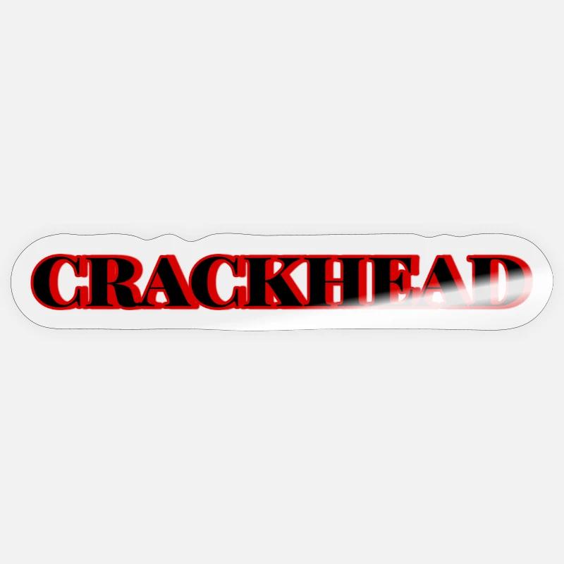 CRACKHEAD Sticker Größe S (10 x 10 cm)