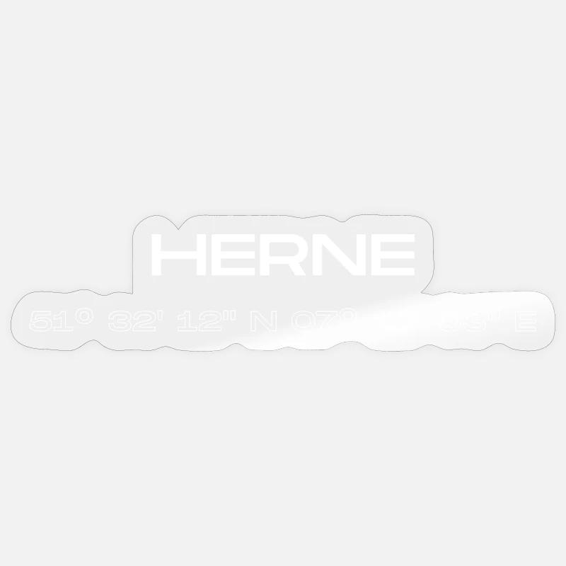 Coordonnées de Herne Sticker taille S (10 x 10 cm)