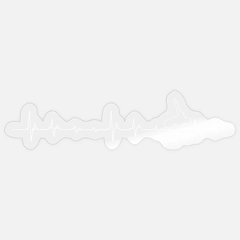 Pulse Dance Silhouette - Sticker size S (10 x 10 cm) - transparent glossy