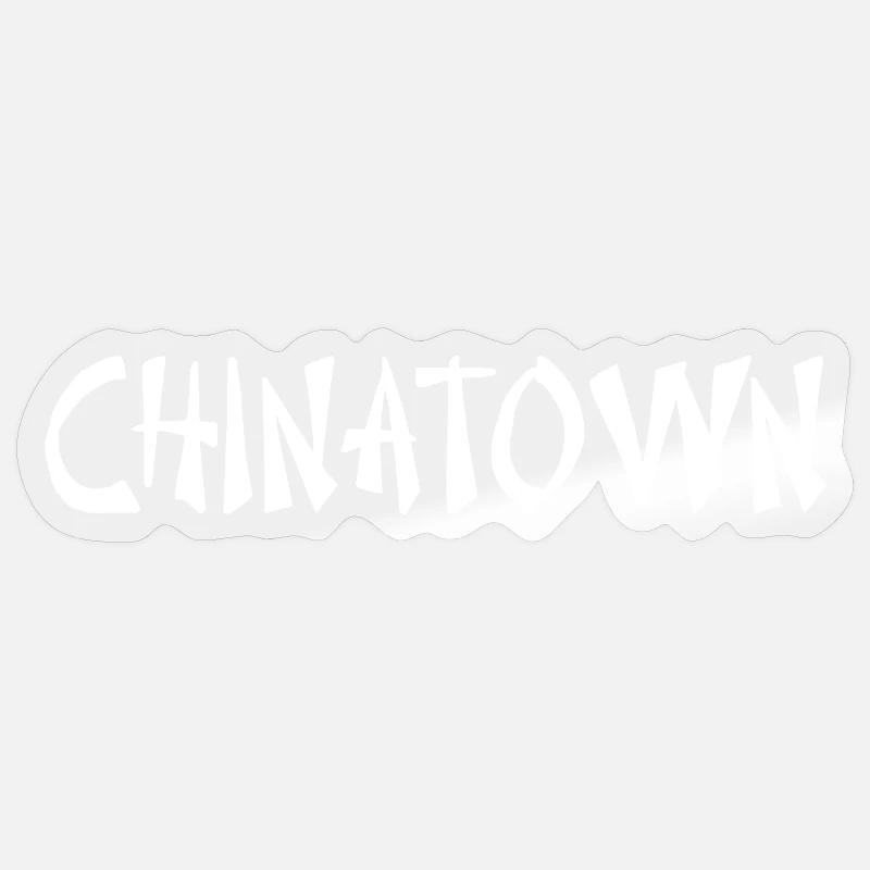 CHINATOWN - Sticker size S (10 x 10 cm) - transparent glossy