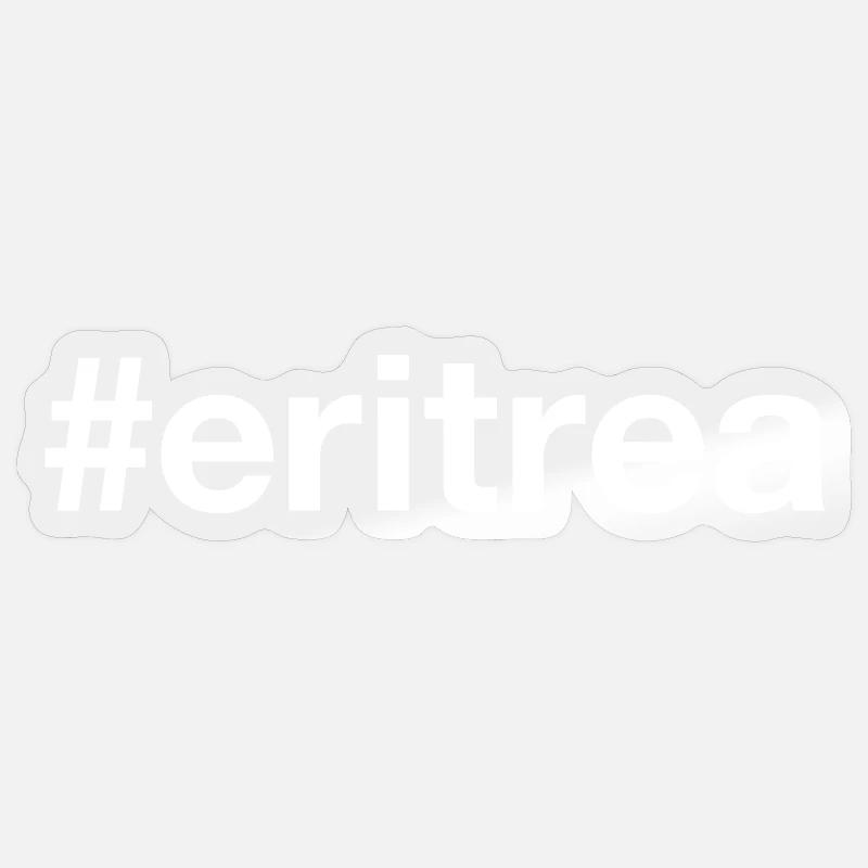 ERITREA Hashtag Sticker size S (10 x 10 cm)