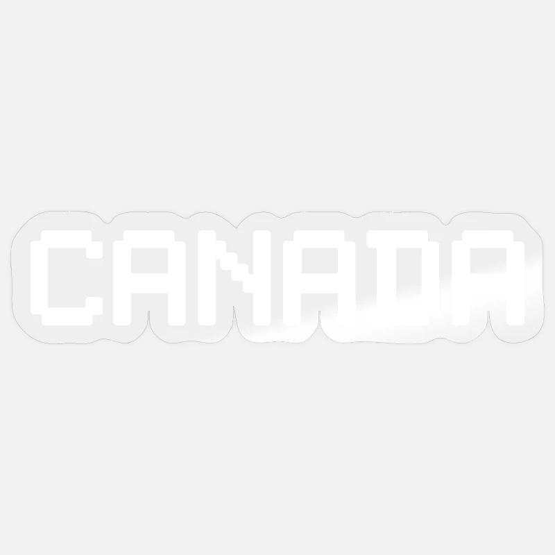 CANADA - Sticker Größe S (10 x 10 cm) - Transparent glänzend