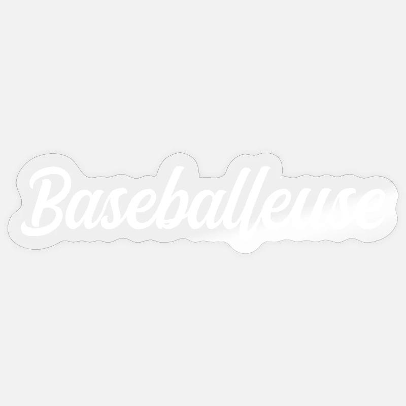 Baseballeuse Sticker taille S (10 x 10 cm)