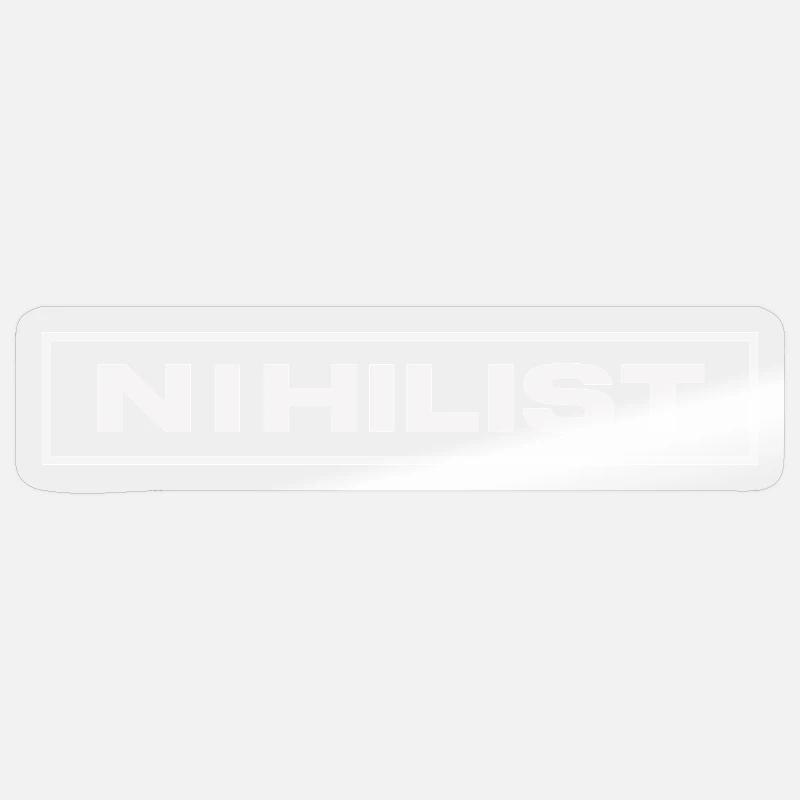 NIHILIST_LIGHT - Sticker size S (10 x 10 cm) - transparent glossy