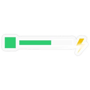 energy - Sticker size S (10 x 10 cm) - transparent glossy - Front