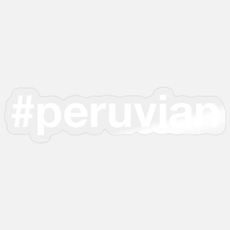 Peruvian Hashtag Peru Sticker Größe S (10 x 10 cm)