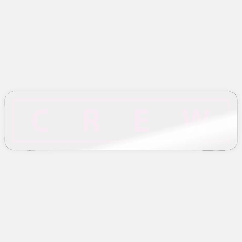 équipage - Sticker taille S (10 x 10 cm) - brillant transparent