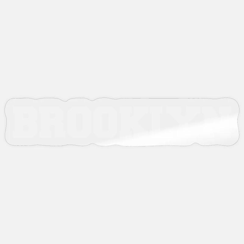 Brooklyn - Sticker size S (10 x 10 cm) - transparent glossy