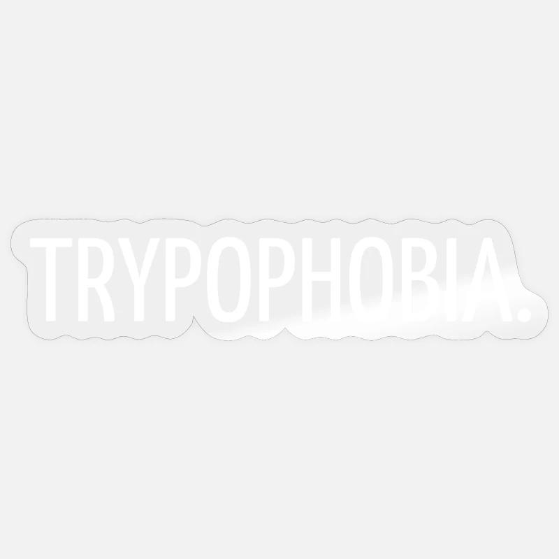 Trypophobie - Sticker Größe S (10 x 10 cm) - Transparent glänzend