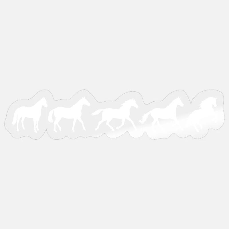 ! Evolution Horse in Motion Sticker size S (10 x 10 cm)