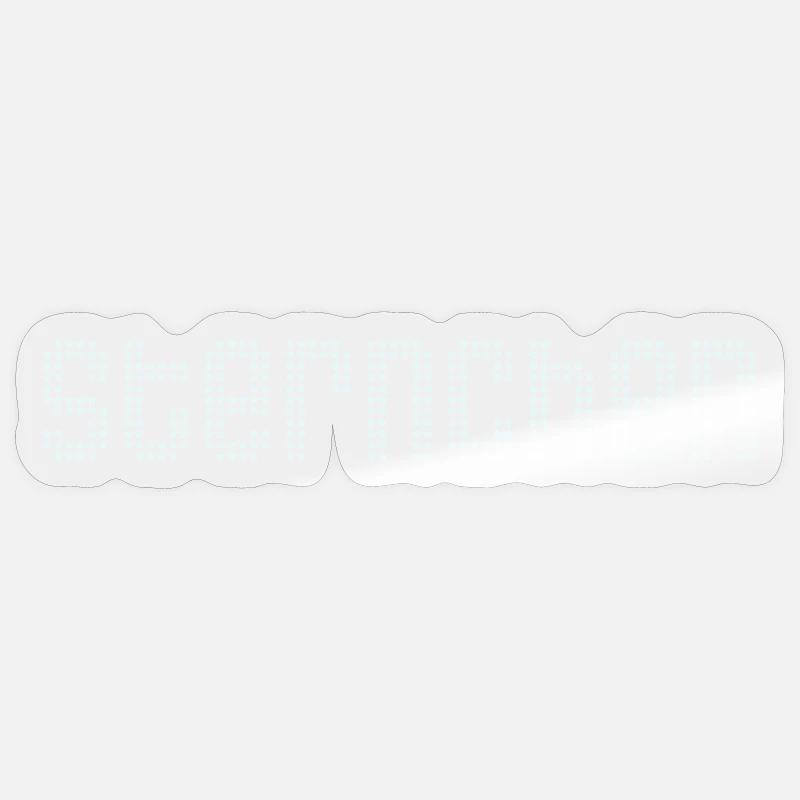 Sternchen - Sticker Größe S (10 x 10 cm) - Transparent glänzend