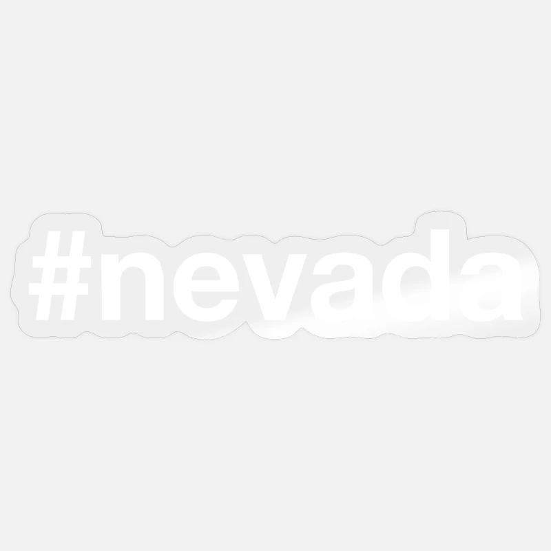 NEVADA Hashtag Sticker Größe S (10 x 10 cm)
