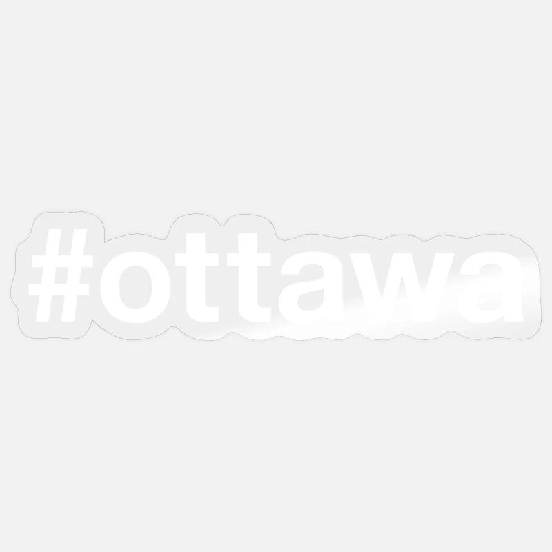 OTTAWA, Canada, Canada - Sticker size S (10 x 10 cm) - transparent glossy
