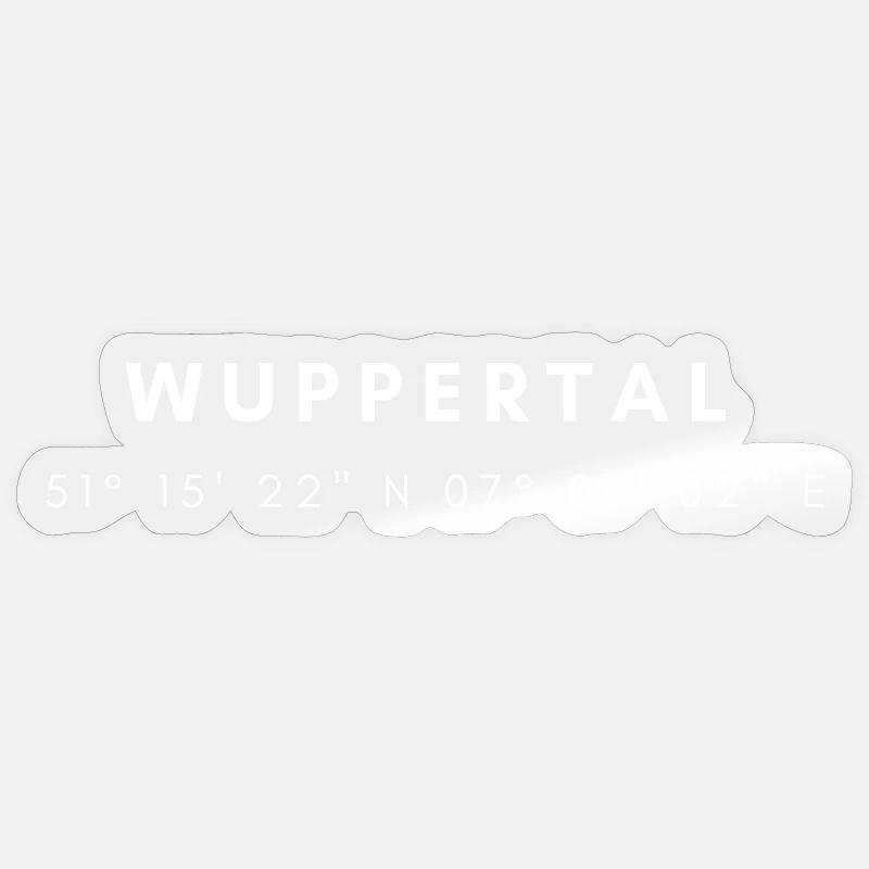 Wuppertal coordinates Sticker size S (10 x 10 cm)
