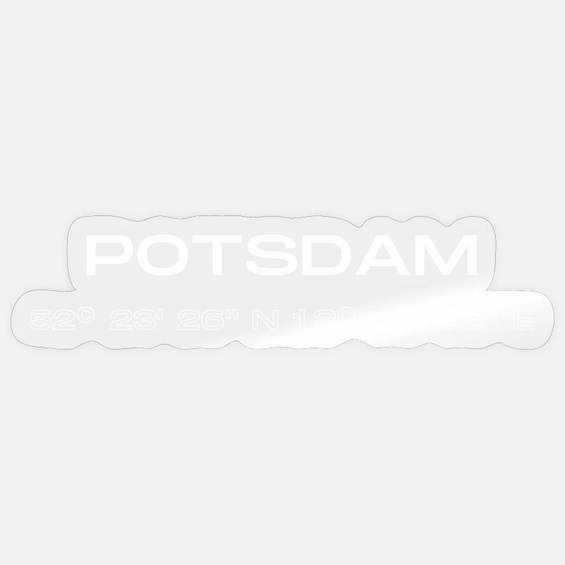 Potsdam coordinates Sticker size S (10 x 10 cm)