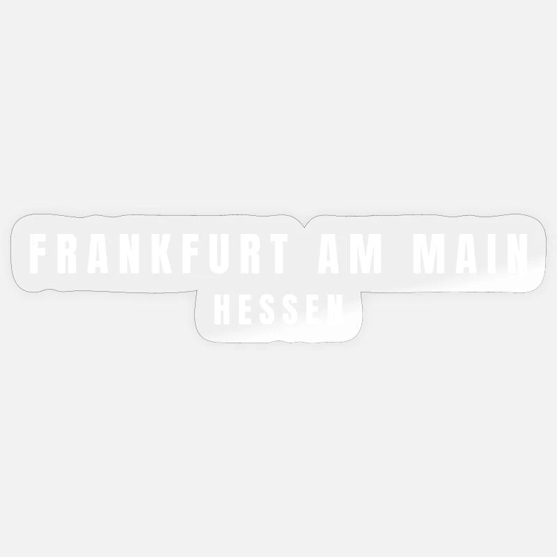 Frankfurt am Main, Hesse - Sticker size S (10 x 10 cm) - transparent glossy
