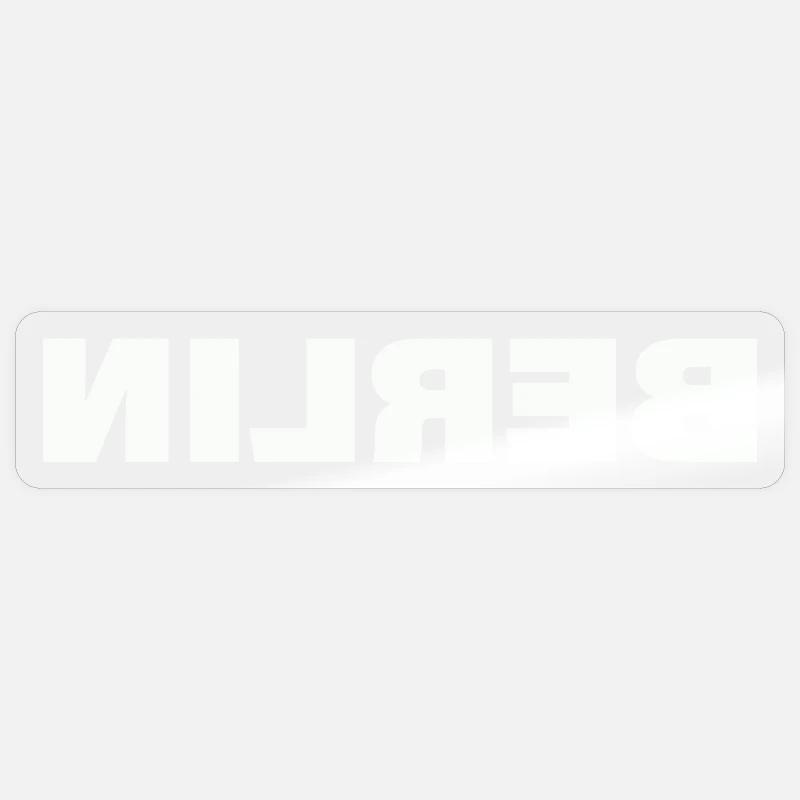 BERLIN - Sticker Größe S (10 x 10 cm) - Transparent glänzend