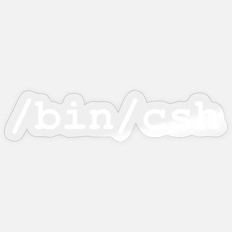 C-Shell - /bin/csh - Sticker Größe S (10 x 10 cm) - Transparent glänzend