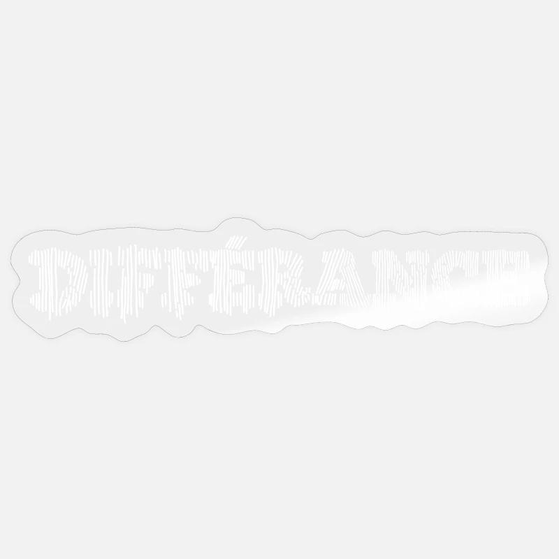 Différance - Derrida - Différer et différer Sticker taille S (10 x 10 cm)
