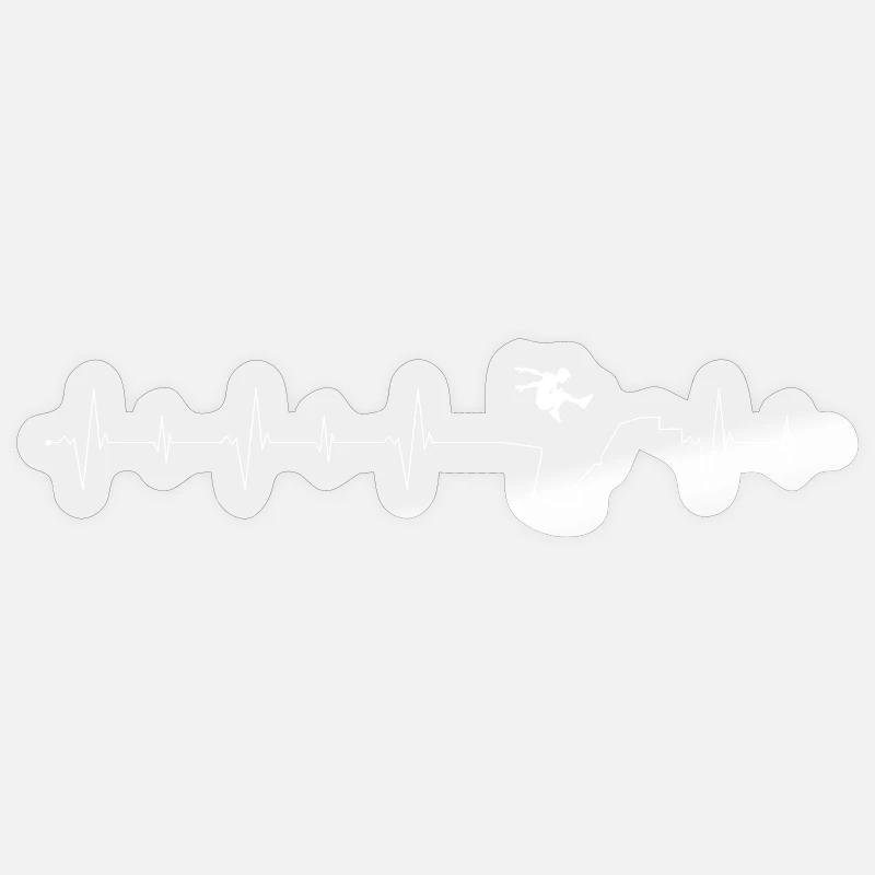Vol Pulse Skyline - Sticker taille S (10 x 10 cm) - brillant transparent