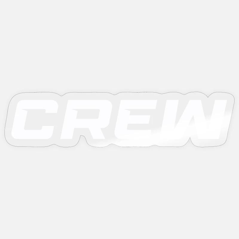 crew - Sticker size S (10 x 10 cm) - transparent glossy