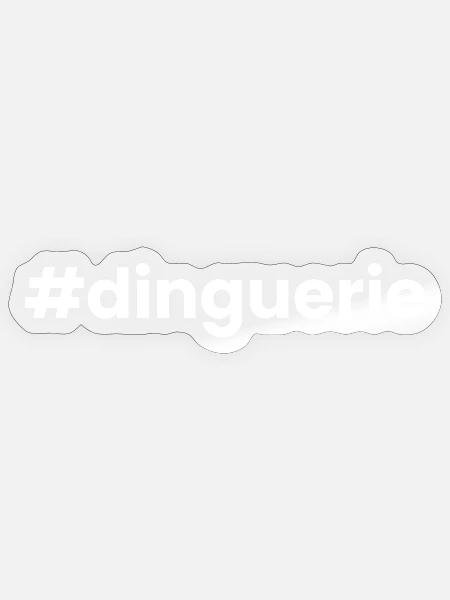 Verrückt - Sticker Größe S (10 x 10 cm) - Transparent glänzend
