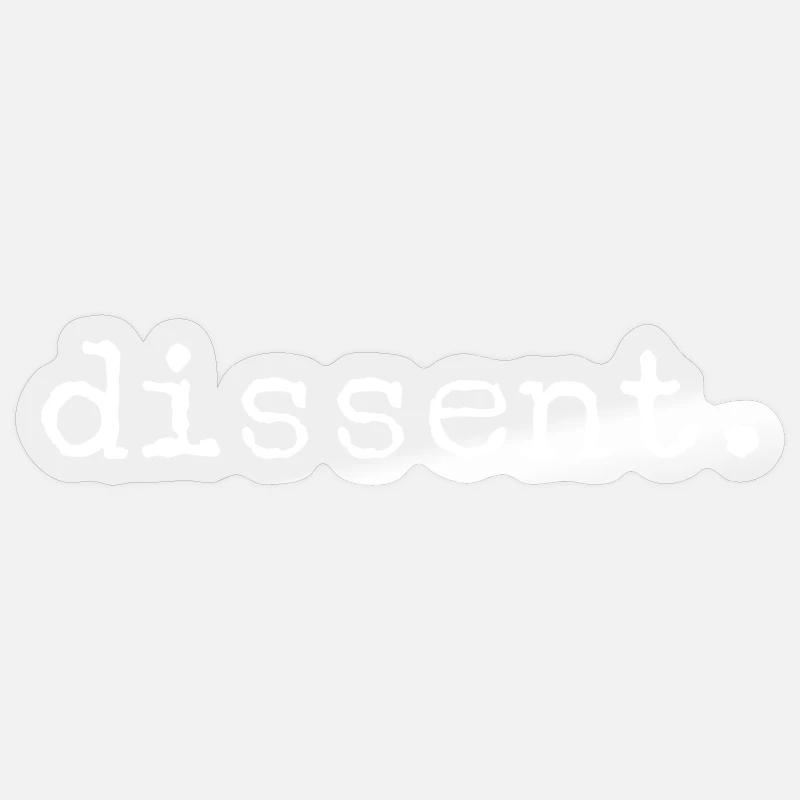 Dissidence - Sticker taille S (10 x 10 cm) - brillant transparent