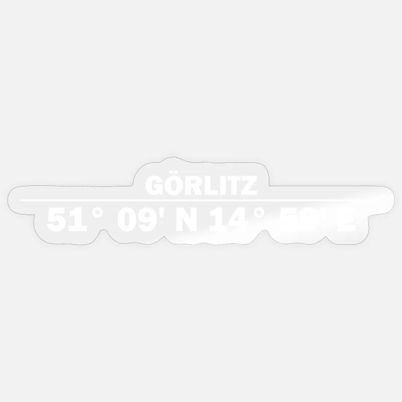 Coordonnées Gorlitz Sticker taille S (10 x 10 cm)